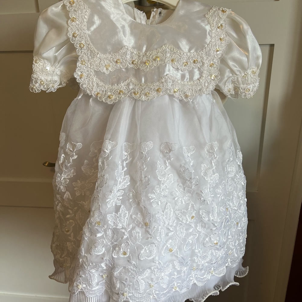 Elegant White Lace Kids Formal Dress